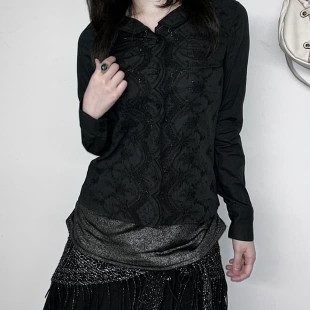 Bade E Nuovo Lace Embroidery Shirts