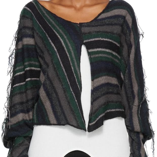 PERVERZE multi border knit sweater