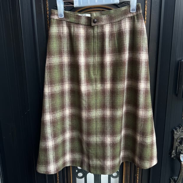 sweet scapes 체크 울 스커트