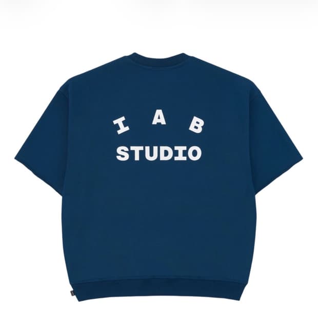 아이앱 스튜디오 헤비 숏슬리브 스웨트셔츠 XL