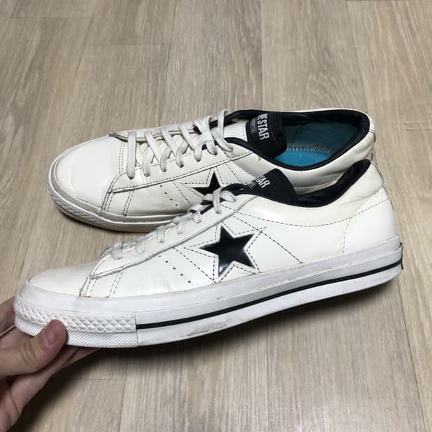 (275) 컨버스 CONVERSE 원스타 레더 한별 아이보리 에그렛