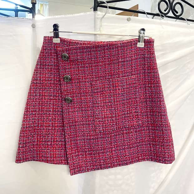 Maje 트위드 미니스커트 pink