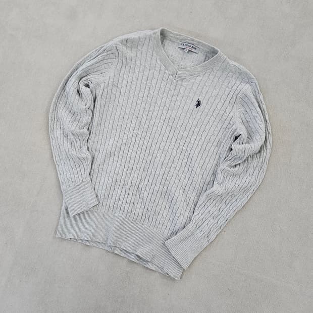 [S] US폴로 여성 꽈배기 니트 스웨터 0121Y1