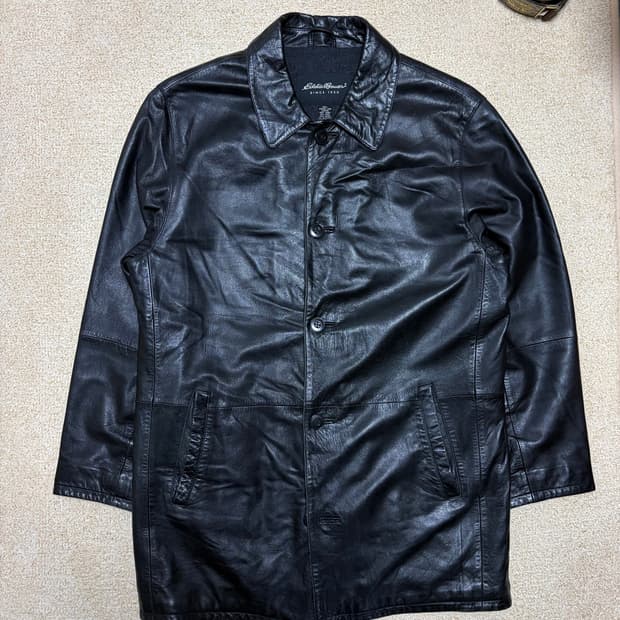 100-105) 에디바우어 램스킨 양가죽 레더 카코트 올드갭카코트