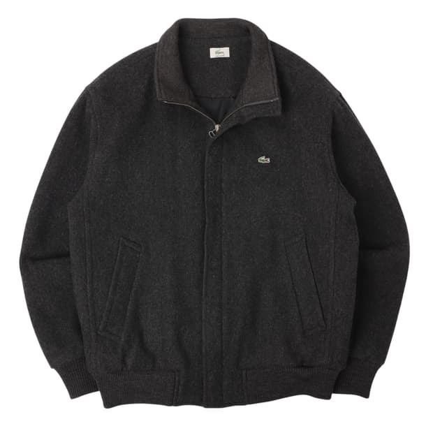 라코스테 울 블루종 자켓
