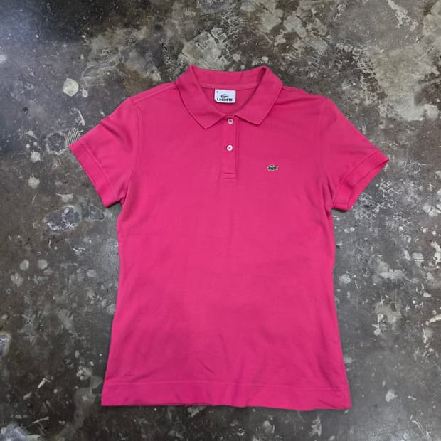 95) 라코스테 반팔 카라티 카라티 셔츠 피케셔츠