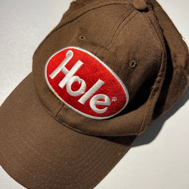 빈티지 90s Hole 로고 스냅백 캡