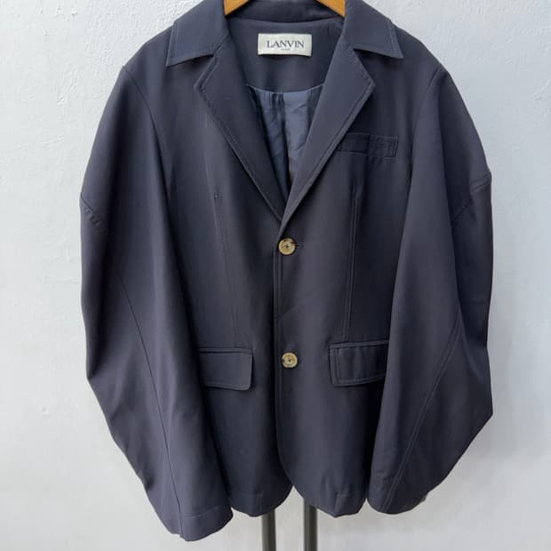 정품) LANVIN 랑방 네이비 여성 자켓 66