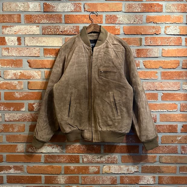 90s 빈티지 폴로 랄프로렌 디트로이트 소가죽 스웨이드 자켓