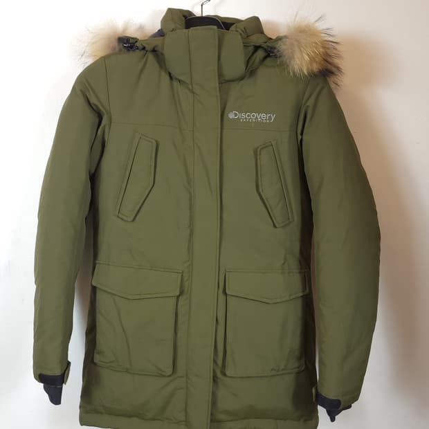 디스커버리 매장정품 다운패딩 카키 90 S 새제품급