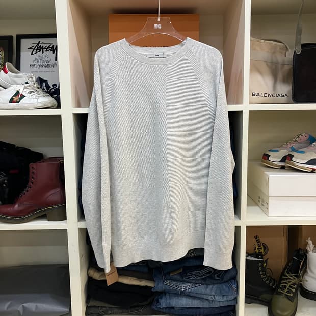 시스템옴므 그레이 스웨트셔츠 100