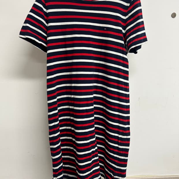 타미힐피거 스트라이프 원피스 L
