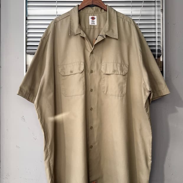 Dickies oversized short sleeve work shir