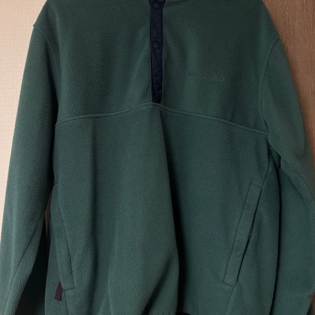 디스이즈네버댓 후리스 풀오버 반집업