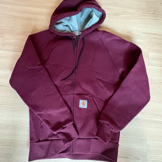 칼하트 버건디 집업 