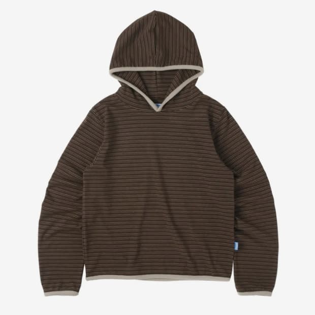 써넥트 스트라이프 후드 Stripe Taped Hoodie 브라운  