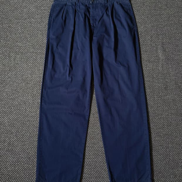 (36) 90s 폴로 랄프로렌 골프 클래식 플리츠 치노 팬츠