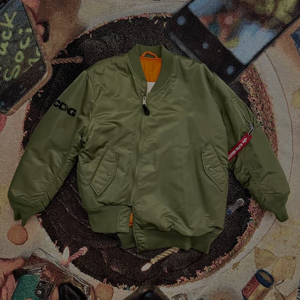 꼼데가르송 x 알파인더스트리 비대칭 양면자켓 