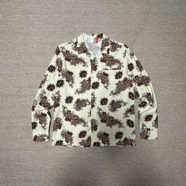 KITH S/S silk paisley camp collar shirt