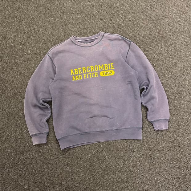 M)아베크롬비 빈티지 로고 그래픽 스웻셔츠