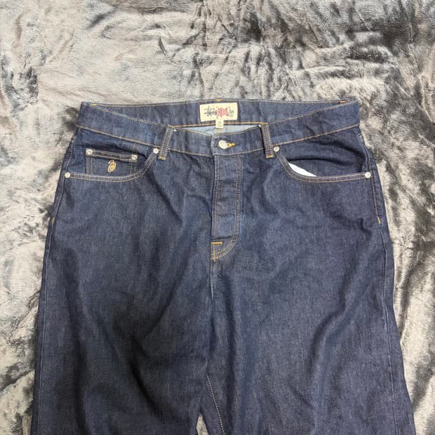 스투시 데님 인디고 34