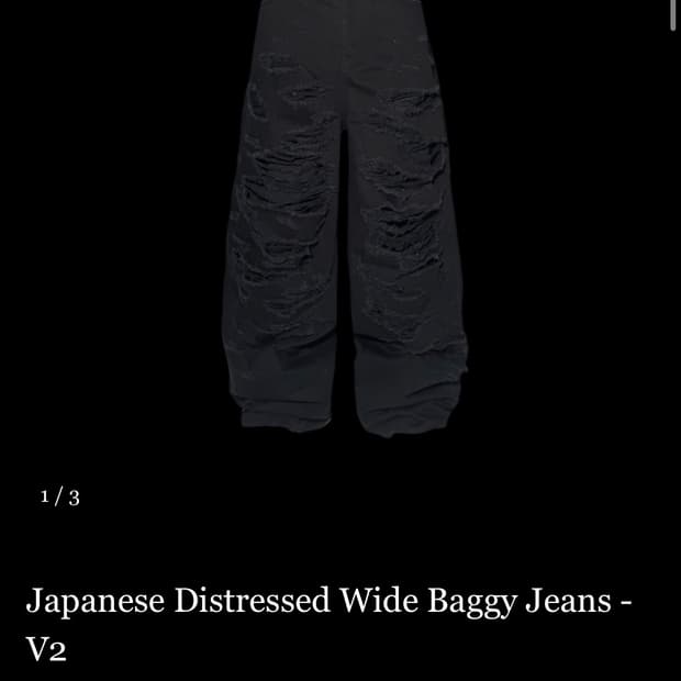 Japanese Distressed Wide Baggy V2 2사이즈
