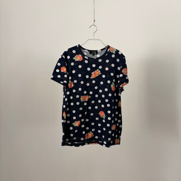 Polka Dot Mandarin Printing T