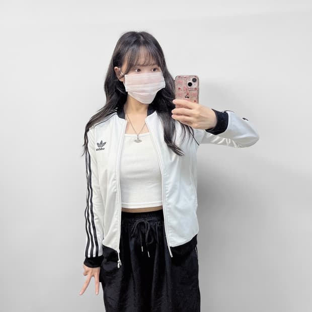 아디다스 슈퍼스타 트랙탑 져지 화이트