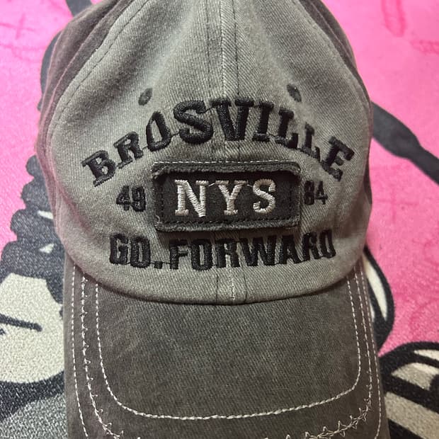 NYS자수 워싱 빈티지 볼캡