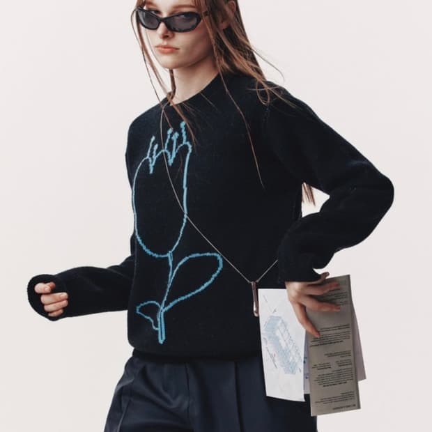 마조네  TULIP JACQARD KNIT