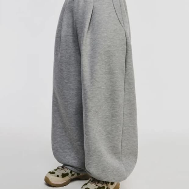 스켈리웩 회색 와이드 스웨트 팬츠 m사이즈 판매합니다 (기모)