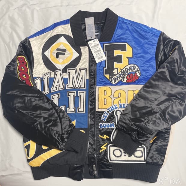 휠라 퓨전 라이프 패치 코치자켓 L