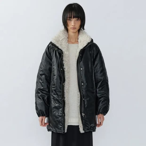 이어닝 퍼 패딩 점퍼