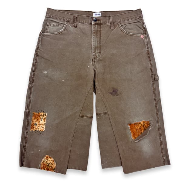 Vtg Dickies Sashiko Distressed 버뮤다