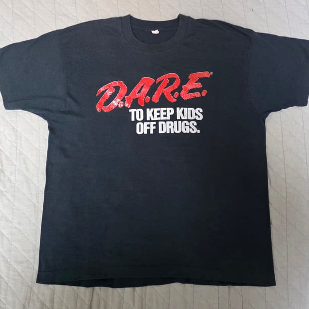 [XL] 80s 빈티지 D.A.R.E DARE 티셔츠