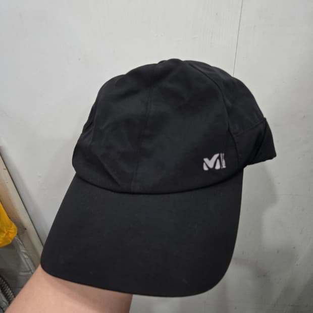 사이즈58 )) MILLET 밀레 볼캡 모자! 블랙 색상~