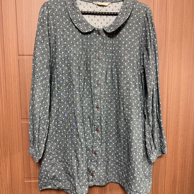 또순네 빈티지 모리걸 둥근카라 둥카 도트 홍콩 블라우스