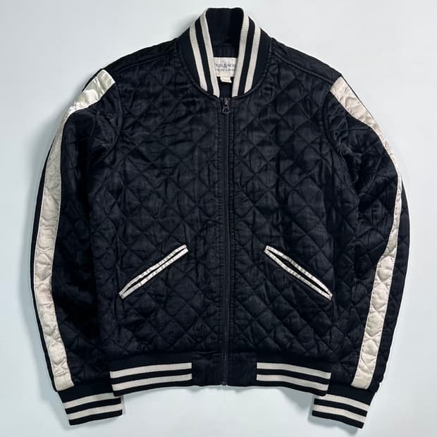 폴로 랄프로렌 D&S 퀼티드 새틴 블루종  