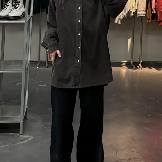 폴로랄프로렌 코듀로이 브라운 셔츠 A3580