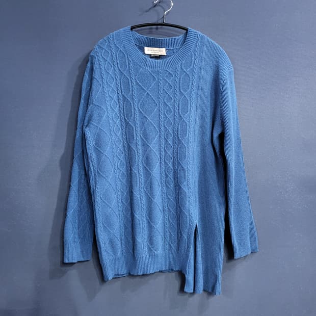 주느세콰 캐시미어100% 케이블니트