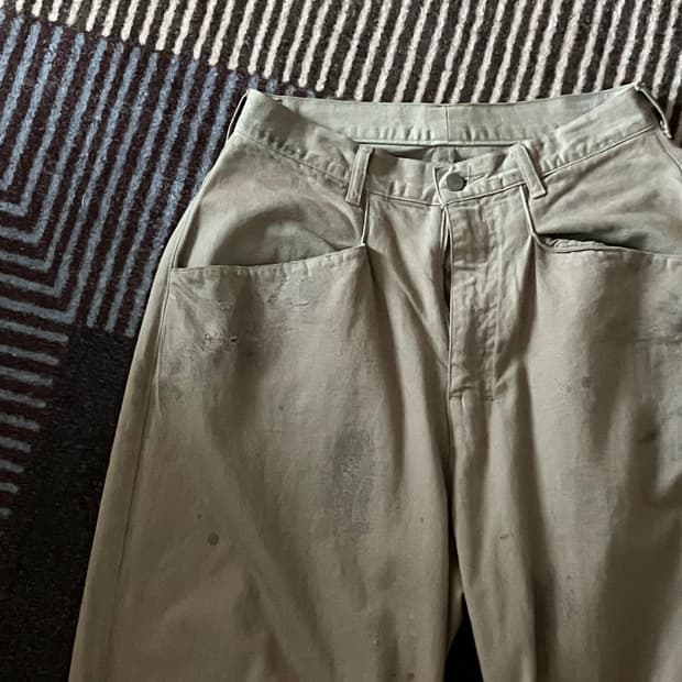 안셀름 / 데님 와이드 슬랙스 / 샌드