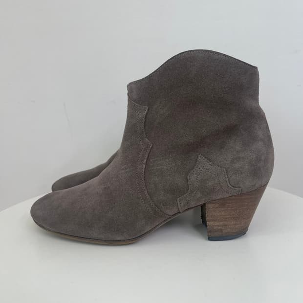 이자벨마랑 웨스턴 스웨이드 앵글 부츠 38 (240)