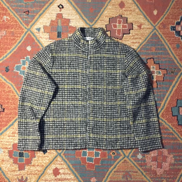 새상품 아워레가시 모헤어 슈렁큰 풀 집업