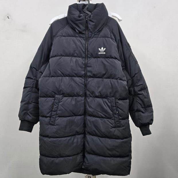 [정품/M] 아디다스 롱 패딩 블랙