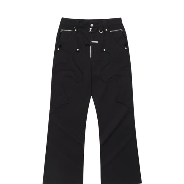 더바이닐하우스 WESTERN BOOTS CUT PANTS BLACK
