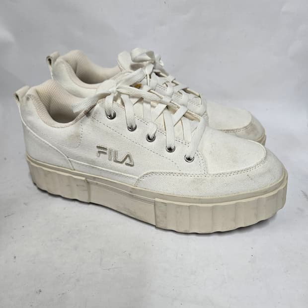 거의새제품)샌드 블라스트 로우 흰색 운동화270