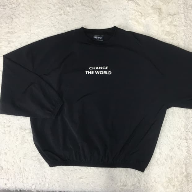 STORAGE THE GROUNDS 우븐 맨투맨 DD17