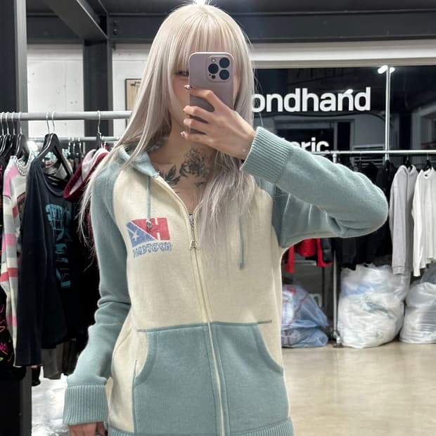 히스테릭 글래머 히스걸 후드 집업 자켓