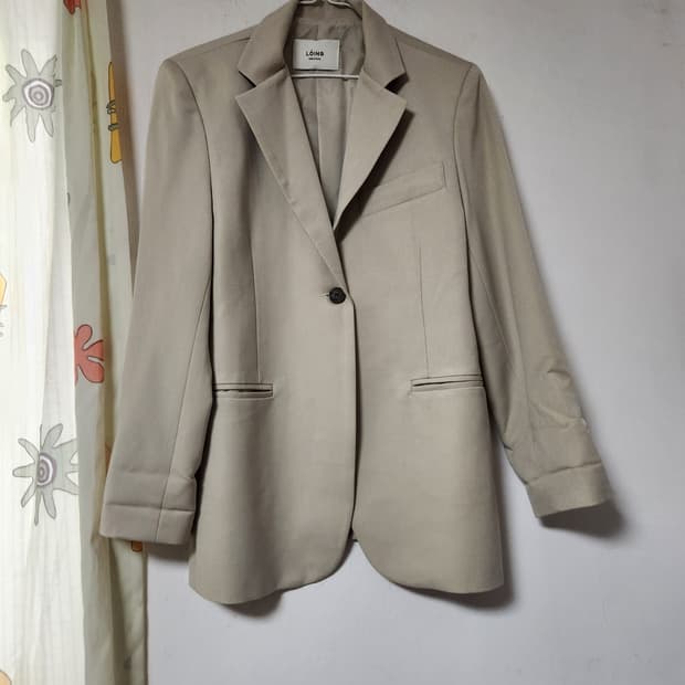 로잉 베이지색 블레이저 자켓 95~100