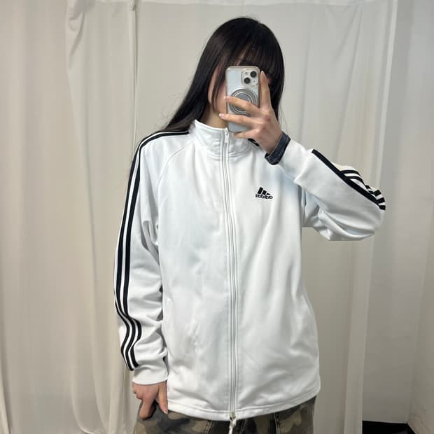 Adidas White Track Jacket